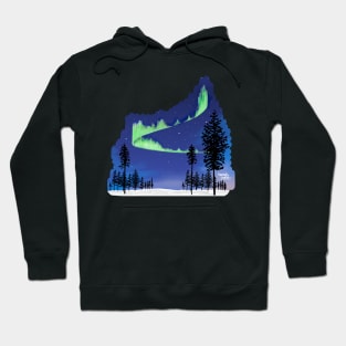 Most beautiful Northern lights in Scandinavia Hoodie